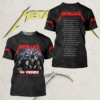 New Metallica M72 World Tour Dates 2025 3D T-Shirt, Hoodie, Long Sleeve, Tank Top – All Over Print Graphic Drop