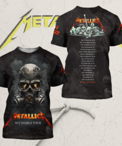 Metallica M72 World Tour Dates 2025 3D T-Shirt, Hoodie, Long Sleeve, Tank Top – All Over Print Graphic Collection