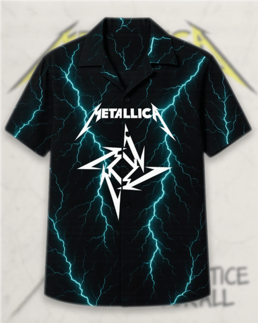Metallica Camisas Bandas Rock Metal – Hawaiian Shirt & Beach Shorts Set