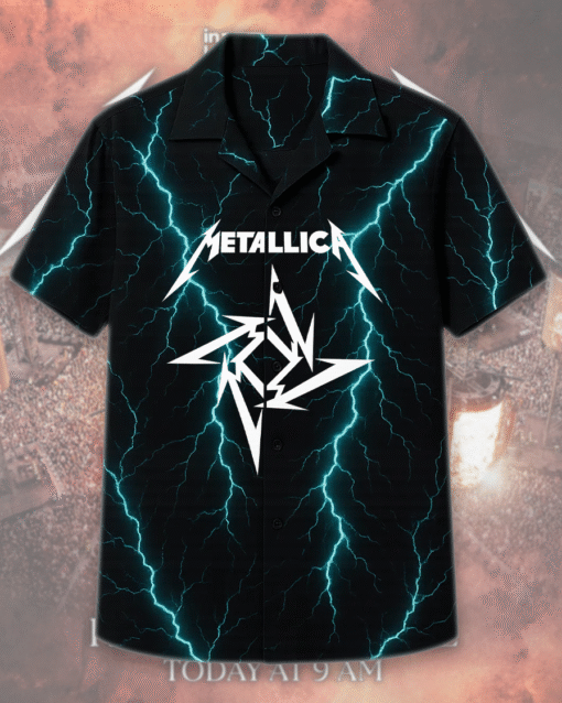 Metallica Camisas Bandas Rock Metal – Hawaiian Shirt & Beach Shorts Set