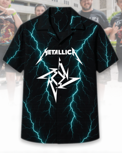 Metallica Camisas Bandas Rock Metal – Hawaiian Shirt & Beach Shorts Set