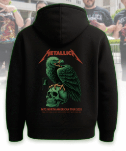 Metallica M72 North American Tour 2025 Double-Sided T-Shirt, Hoodie, Long Sleeve, Sweatshirt, Tank Top – Skull & Eagle Design