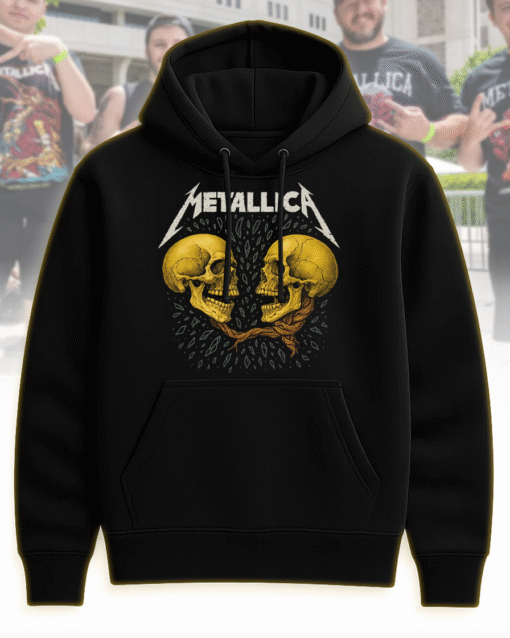 Metallica Sad But True Men Dual Skull T-Shirt, Hoodie, Sweatshirt, Long Sleeve, Tank Top