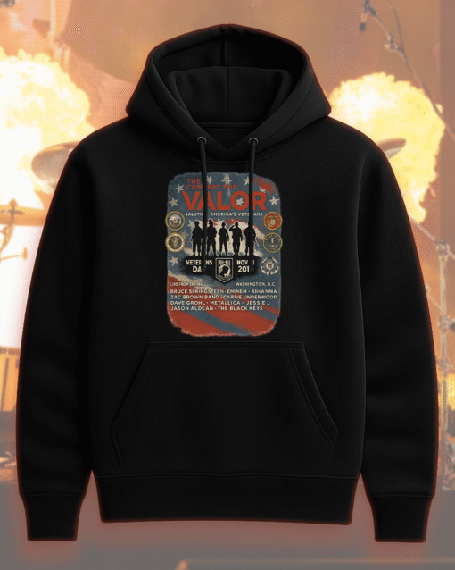 Concert For Valor Veterans Day Tribute T-Shirt, Hoodie, Sweatshirt, Long Sleeve, Tank Top – Metallica, Eminem, Rihanna, Carrie Underwood - Image 3