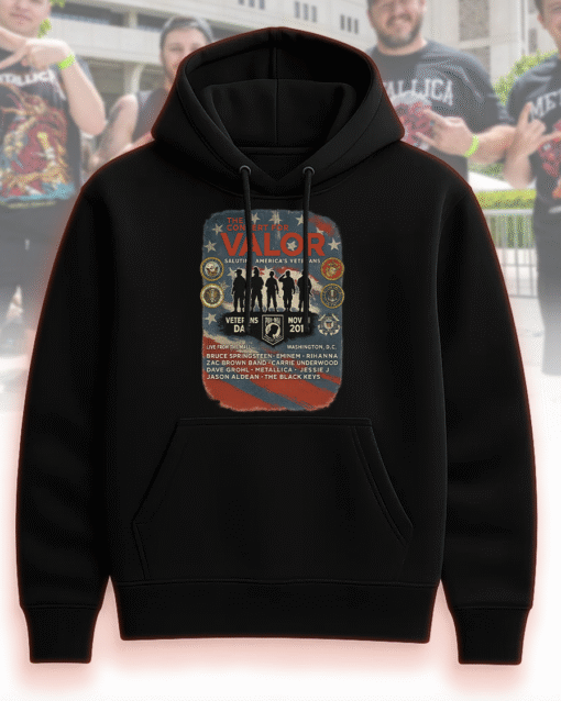 Concert For Valor Veterans Day Tribute T-Shirt, Hoodie, Sweatshirt, Long Sleeve, Tank Top – Metallica, Eminem, Rihanna, Carrie Underwood - Image 4