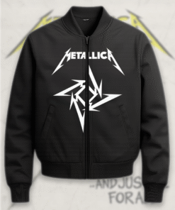 Metallica Camisas Bandas Rock Metal Ninja Star Bomber Jacket