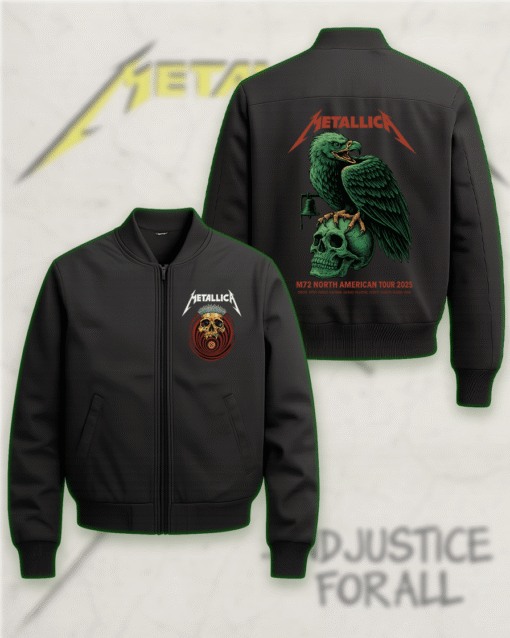 Metallica M72 North American Tour 2025 Double-Sided Bomber Jacket