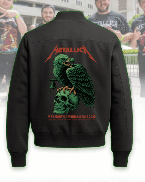 Metallica M72 North American Tour 2025 Double-Sided Bomber Jacket