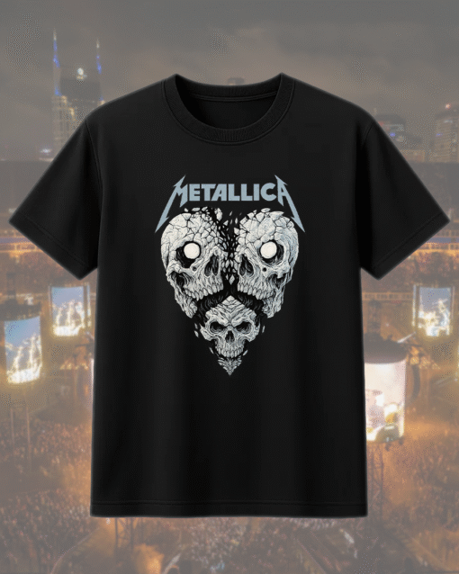 Metallica Heart Broken Vintage Style T-Shirt, Hoodie, Sweatshirt, Long Sleeve, Tank Top – Gildan Heavy Cotton by Rock Off