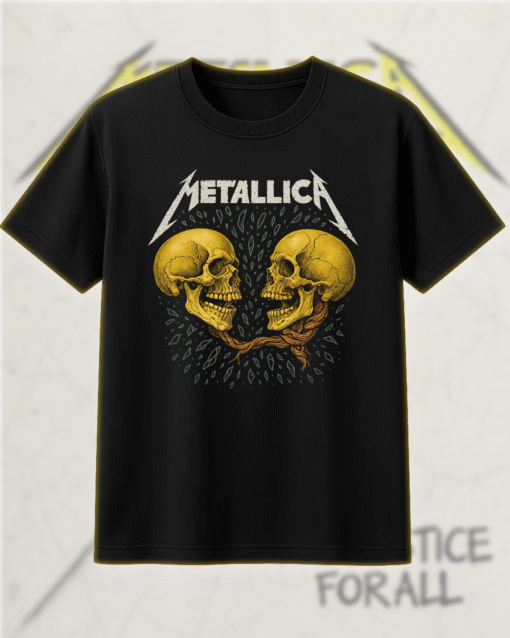Metallica Sad But True Men Dual Skull T-Shirt, Hoodie, Sweatshirt, Long Sleeve, Tank Top