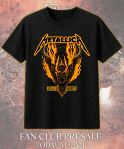 Metallica M72 Tour Buffalo NY August 11 2025 Flaming Bison T-Shirt / Hoodie / Long Sleeve / Sweatshirt / Tank Top