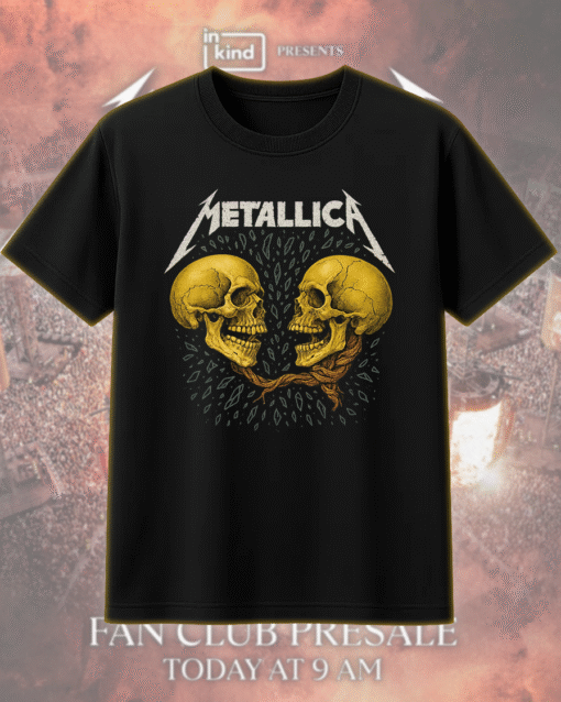 Metallica Sad But True Men Dual Skull T-Shirt, Hoodie, Sweatshirt, Long Sleeve, Tank Top