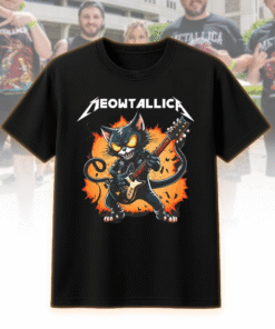 Meowtallica Funny Cat T-Shirt, Hoodie, Sweatshirt, Long Sleeve, Tank Top – Heavy Metal Cat Gift