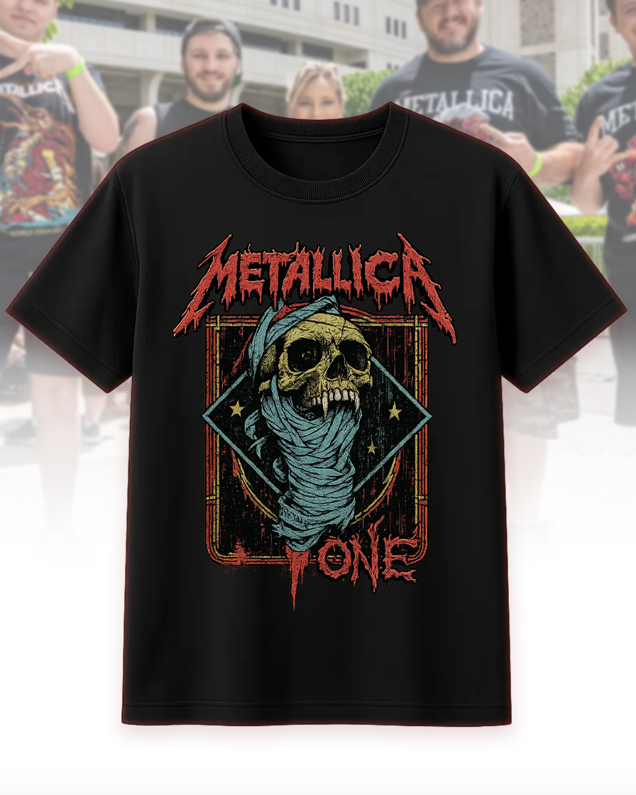 New Unisex Beige Metallica “ONE” Graphic Shirt – T-Shirt / Hoodie / Sweatshirt / Long Sleeve / Tank Top (S–5XL)