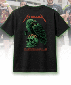 Metallica M72 North American Tour 2025 Double-Sided T-Shirt, Hoodie, Long Sleeve, Sweatshirt, Tank Top – Skull & Eagle Design