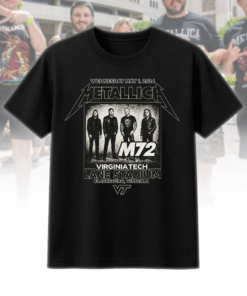 Metallica Virginia Tech M72 Lane Stadium 2024 T-Shirt, Hoodie, Sweatshirt, Long Sleeve, Tank Top