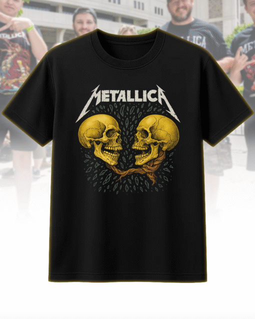 Metallica Sad But True Men Dual Skull T-Shirt, Hoodie, Sweatshirt, Long Sleeve, Tank Top