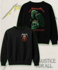 Metallica M72 North American Tour 2025 Double-Sided T-Shirt, Hoodie, Long Sleeve, Sweatshirt, Tank Top – Skull & Eagle Design