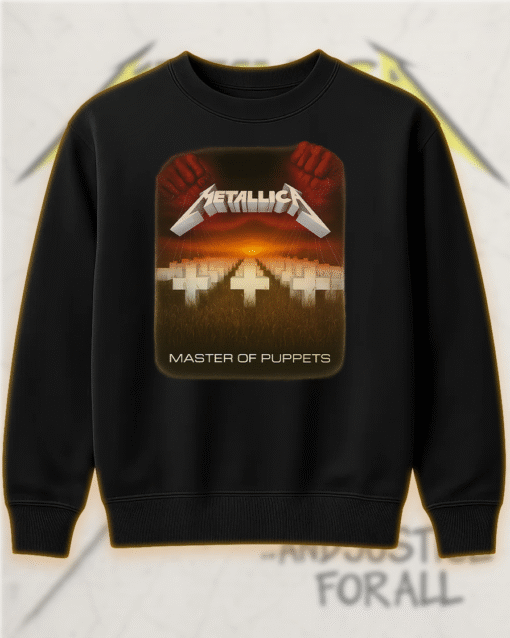 Metallica Master of Puppets Retro 80s T-Shirt, Hoodie, Sweatshirt, Long Sleeve, Tank Top - Image 3