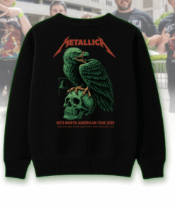 Metallica M72 North American Tour 2025 Double-Sided T-Shirt, Hoodie, Long Sleeve, Sweatshirt, Tank Top – Skull & Eagle Design