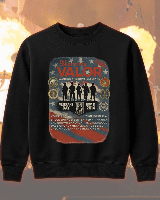 Concert For Valor Veterans Day Tribute T-Shirt, Hoodie, Sweatshirt, Long Sleeve, Tank Top – Metallica, Eminem, Rihanna, Carrie Underwood - Image 8