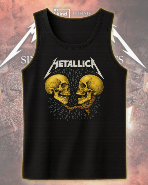 Metallica Sad But True Men Dual Skull T-Shirt, Hoodie, Sweatshirt, Long Sleeve, Tank Top
