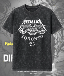 Metallica EST 1981 M72 Toronto 2025 Acid Wash Shirt & Hoodie – Full Speed Or Nothing