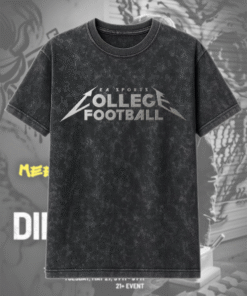 EA Sports College Football x Metallica Acid Wash T-Shirt & Hoodie – Marching Band Competition 2024 Limited Edition (Unisex S–5XL)