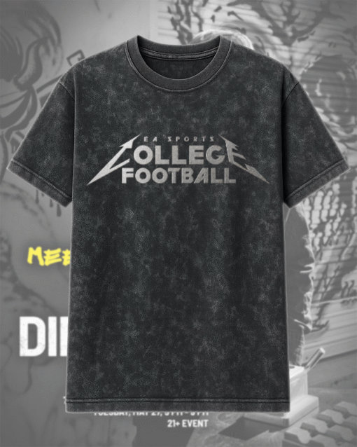 EA Sports College Football x Metallica Acid Wash T-Shirt & Hoodie – Marching Band Competition 2024 Limited Edition (Unisex S–5XL)