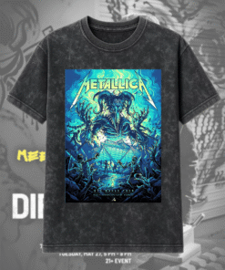 Metallica M72 Atlanta 2025 Pop-Up Shop Acid Wash T-Shirt & Hoodie | June 3 – Mercedes-Benz Stadium, GA