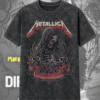 Metallica M72 Landover 2025 – The Chained Skeleton Art Acid Wash T-Shirt & Hoodie | FadeAxe Exclusive