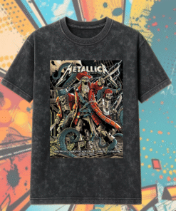 Metallica M72 Tampa 2025 Tour Shirt or Hoodie – Andrew Cremeans Pirate Artwork, Vintage Acid Wash