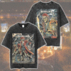 Metallica M72 Tampa No Repeat Weekend June 6-8, 2025 – Raymond James Stadium Poster Event Artwork By Andrew Cremeans Washed T-Shirt