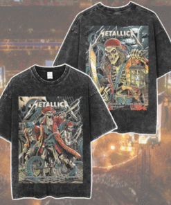 Metallica M72 Tampa No Repeat Weekend June 6-8, 2025 – Raymond James Stadium Poster Event Artwork By Andrew Cremeans Washed T-Shirt