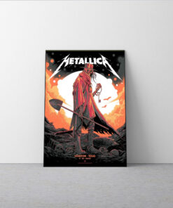 Metallica Concert Tour – M72 World Tour – June 14, 2025 – Houston, Texas – NRG Stadium – Death Reaper Key Art – Poster Print