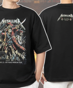 Metallica M72 Tampa Poster Show Design Artwork By Andrew Cremeans – June 6, 2025 North American Tour At Raymond James Stadium Tampa Florida Two Sides Unisex T-Shirt