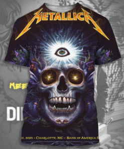 Metallica M72 Charlotte 2025 Venue Tour Shirt – Bank of America Stadium All Over Print Unisex