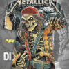 Metallica Pirate Skeleton All Over Print T-Shirt – Raymond James Stadium Tampa, Florida – June 8, 2025