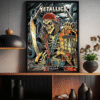 Metallica Pirate Skeleton Poster Canvas – Raymond James Stadium Tampa, Florida – June 8, 2025
