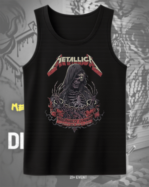 Metallica M72 Landover 2025 – The Chained Skeleton Art Unisex T-Shirt, Hoodie, Sweatshirt, Long Sleeve & Tank Top