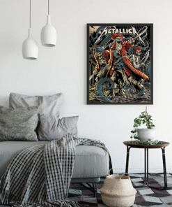 Metallica Pirate Poster – Tampa Florida 2025 Concert Art at Raymond James Stadium