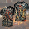 Metallica M72 Tampa 2025 Night 1 And 2 Venue Poster Combined In Tampa Florida At Raymond James On June 6 And 8 2025 The Pirate Skeletons Art Two Sided All Over Print Shirt