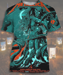 Metallica M72 Tampa 2025 All Over Print T-Shirt, Hoodie, Long Sleeve, Tank Top – Pop-Up Shop Poster Art | Raymond James Stadium June 6 & 8