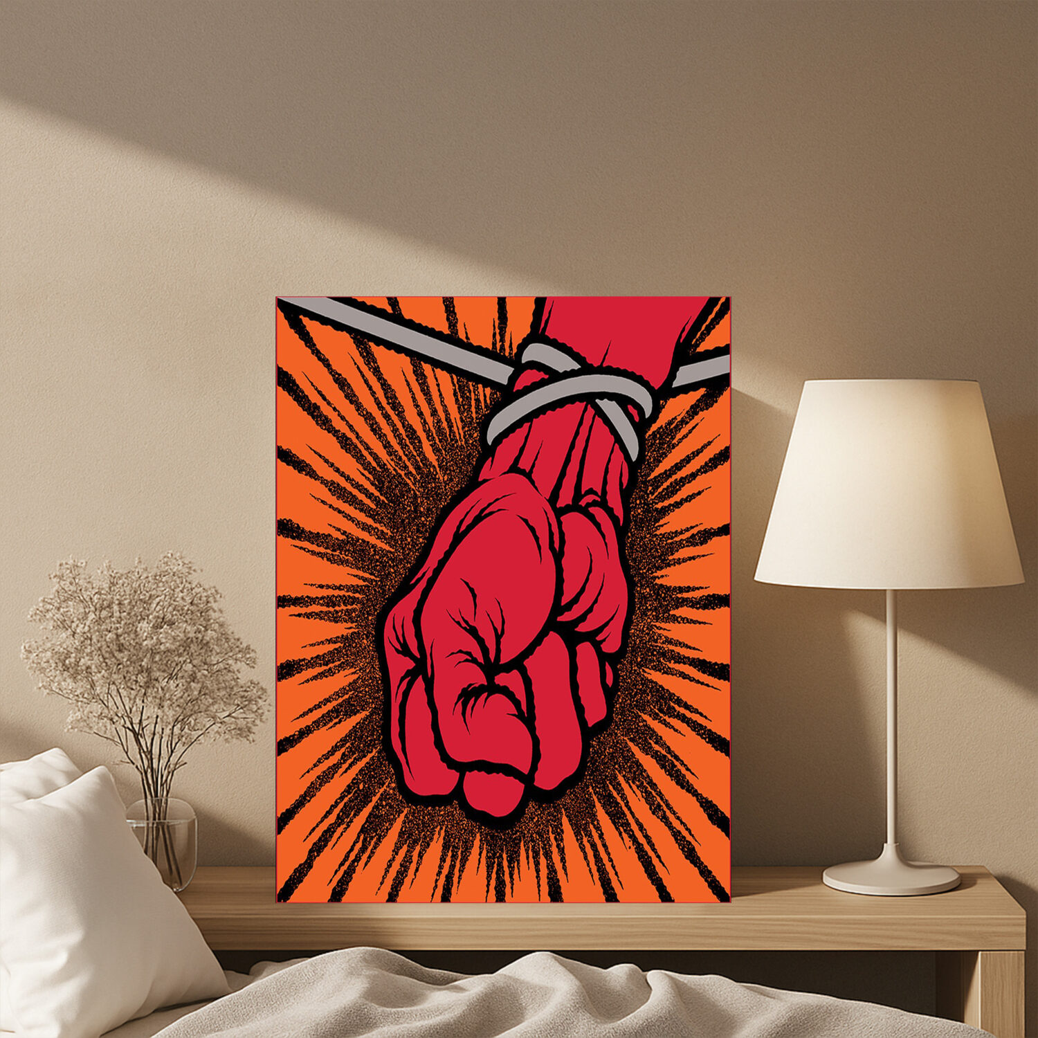 Metallica St. Anger 22nd Anniversary Canvas Poster – 2003 Album Tribute Art