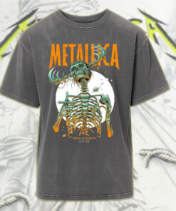 metallica 1996 until it sleeps acid wash tee skeleton demon cross art