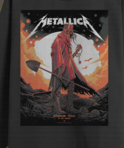 metallica concert tour m72 2025 houston show june 14 grim reaper cowboy long sleeve shirt 2