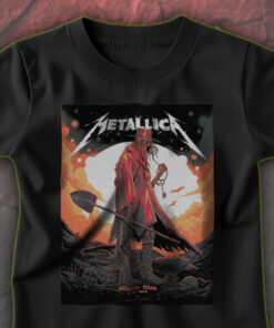 metallica concert tour m72 world tour june 14 2025 houston texas nrg stadium grim reaper key art t shirt 1