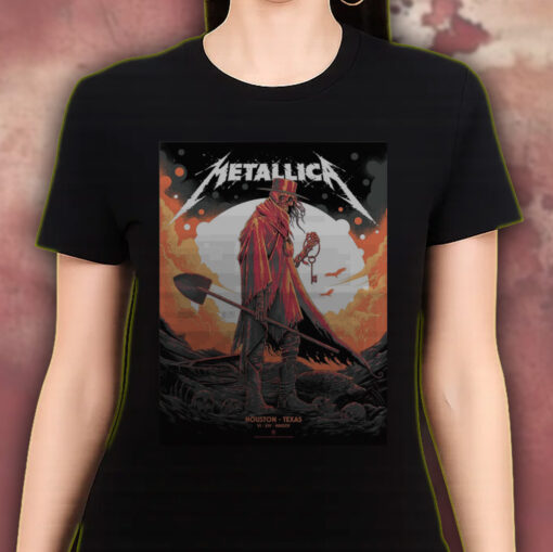 metallica concert tour m72 world tour june 14 2025 houston texas nrg stadium grim reaper key art t shirt 3