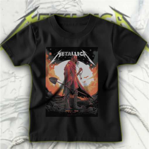 metallica concert tour m72 world tour june 14 2025 houston texas nrg stadium grim reaper key art t shirt