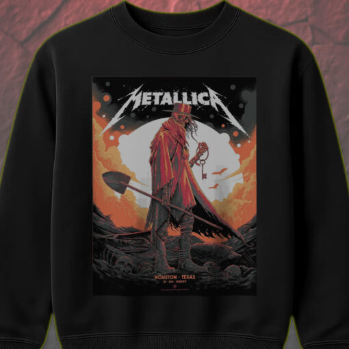 metallica m72 houston concert june 14 2025 grim reaper key art sweatshirt 1